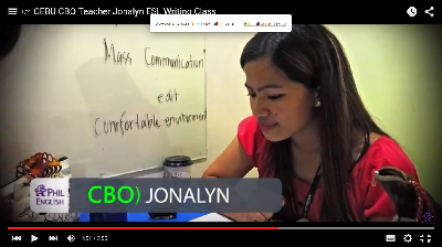 Lớp học writing với giáo viên Jonalyn tại CBO